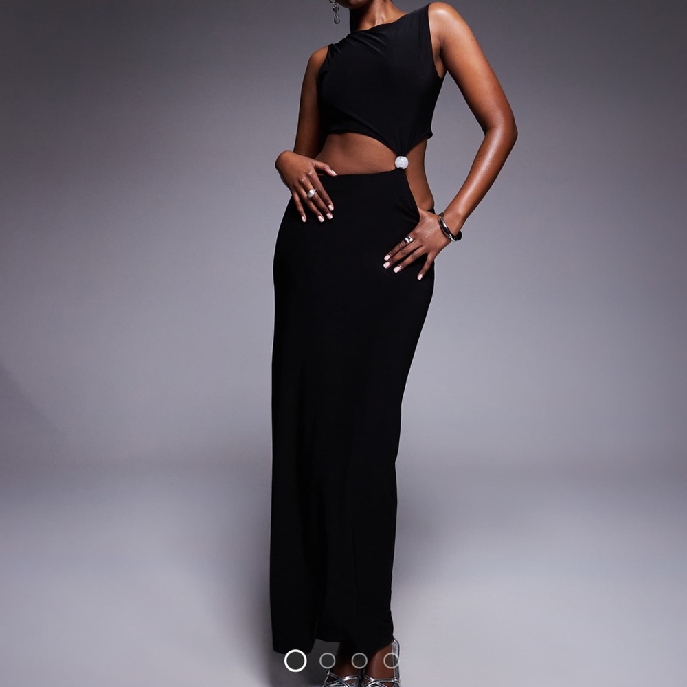 NEW ASOS Elegant Black Maxi Skirt